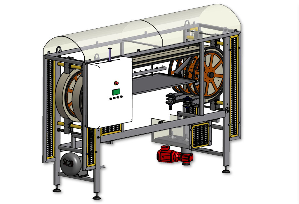 Przedmuchiwarka z obracarką do szkła | Realizacja ZUT Kunzek