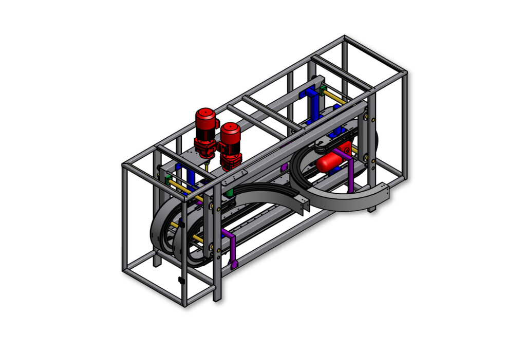 Przedmuchiwarka z obracarką do szkła | Realizacja ZUT Kunzek