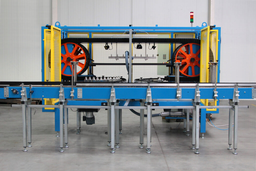 Przedmuchiwarka z obracarką do szkła | Realizacja ZUT Kunzek